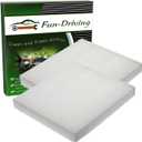 FD729 Cabin Air Filter for Patriot,Journey (2009-2018),Avenger (2008-2014),Compass(2007-2017),Caliber (2007-2012),200 (2011-2014),Sebring.(2007-2010),Replace CF10729,05058381AA (White, 2 Pack)