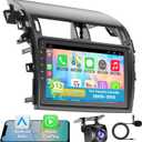 4G+64G 9 inch Touch Screen Car Radio Stereo for Toyota Corolla 2009-2013 Android 13 Wireless CarPlay Android Auto Bluetooth with GPS Navigation+ AHD Backup Camera + MIC