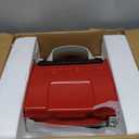Cuisinart Petite Gourmet Portable Gas Grill, Compact Portable Grill Propane, 150 Sq. In. Cooking Surface, 5,500 BTU Burner Small Gas Grills for Camping, BBQ, Folding Legs and Carry Handles, Red