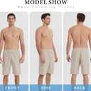 Mens Swimming Trunks Swim Trunks Quick Dry Swim Shorts with Mesh Lining Funny Swimwear Bathing Suits (Beige, XXL)