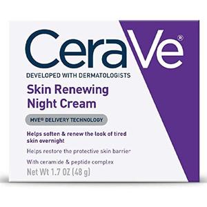Skin Renewing Night Cream | Niacinamide, Peptide Complex, and Hyaluronic Acid Moisturizer for Face | 1.7 Ounce, 1 Pack (Best Choice)
