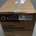 O-Cedar RinseClean Spin Mop and Bucket System, 2 Extra Mop Heads, Removes 99% of Bacteria, Microfiber, Standard