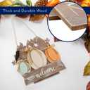 AuldHome Design Farmhouse Fall Door Sign, Wooden Door Decoration 12.5 x 12 Inches