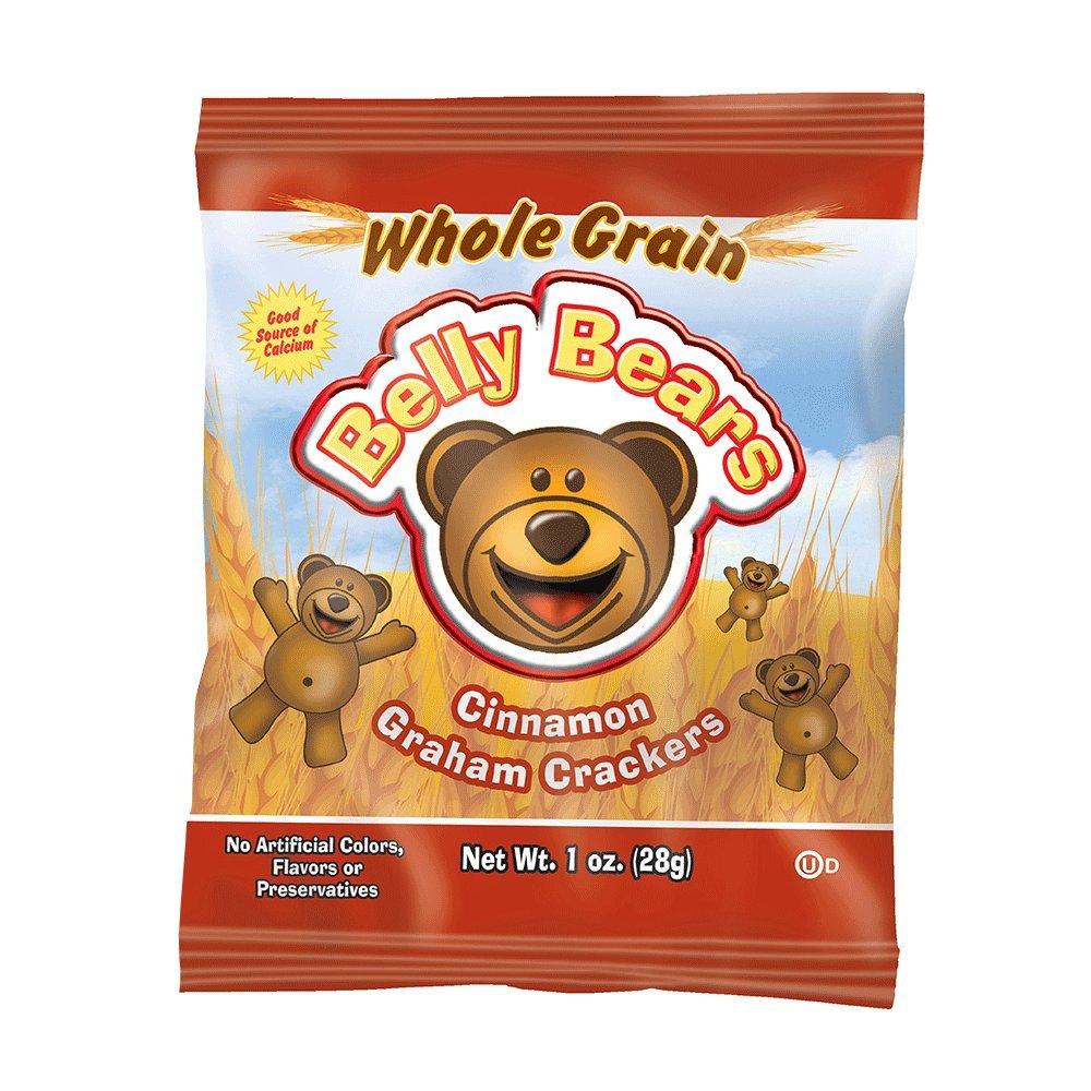 Readi-Bake BeneFIT Whole Grain Belly Bears Animal Cracker Snacks, Cinnamon Graham, Fun-to-Eat Single Serve Pouches, No Artificial Colors or Flavors, 1 Ounce (Pack of 200), No BBD