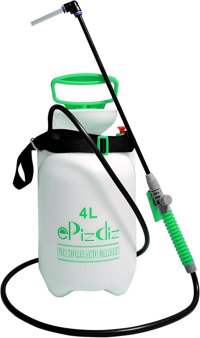 Watering Can Device for Watering Hanging Plant Basket Hard to Reach High Plant Waterer Sprayer 1 Gallon (Green 4L)