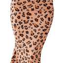 PRETTYGARDEN Maxi Dresses for Women 2025 Summer Halter Leopard Print Backless Sexy Bodycon Cocktail Beach Long Dress (Beige, L)