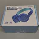 AILIHEN Kids Headphones, I35 On-Ear Headphones for School, Safe Volume 93dB, HD Mic Stereo Headphone for Kid Girls Boys, Foldable 3.5mm Wired for Chromebook, Laptop, Computer, Tablet (Blue) (Indigo)