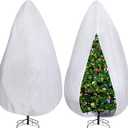 moonoom 9 x 4FT Upright Christmas Tree Storage Bag - Adjustable Christmas Tree Storage Covers - Non-Woven Tree Dust Proof Bag for Artificial Trees up to 9 Foot Tall, Stand Not Included