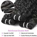 Burmese Curly Bundles Human Hair 4PCS 10 10 10 10 Inch Raw Curly Human Hair Bundles with Spiral Ends 3C4A Quick Weave Hair Extensions for Women Natural Color (4 Bundles)