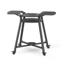 Solo Stove Portable Pi Stand | Outdoor Stand for Pi Pizza Oven on Wheels, With Shelf & Gas Tank Storage, Split Table Top, Powder-Coated Stainless Steel, Dimensions (LxW): 47.3 x 38.1 in, 45 lbs, Black