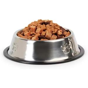 5 x Stainless Steel Non-Skid Pet Dog Water and Food Bowl, 2-Pack (10 x 2.8 Inches), Each Holds Up to 4 Cups