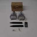 Brightown Solar Lights Outdoor Waterproof IP67, [Cool & Warm Light 2-in-1] Solar Spot Lights Outdoor, 2 Colors 3 Brightness Levels LED Outdoor Solar Lights for Yard Pathway Garden House, 2 Pack