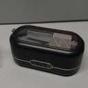 Miorcols Ultrasonic Jewelry Cleaner, 48KHz Jewelry Ultrasonic Cleaner Machine for All Jewelry, Glasses, Rings, Retainers, Watch Strap, Dentures, 304 Stainless Steel 12oz Cleaning Pod - Black