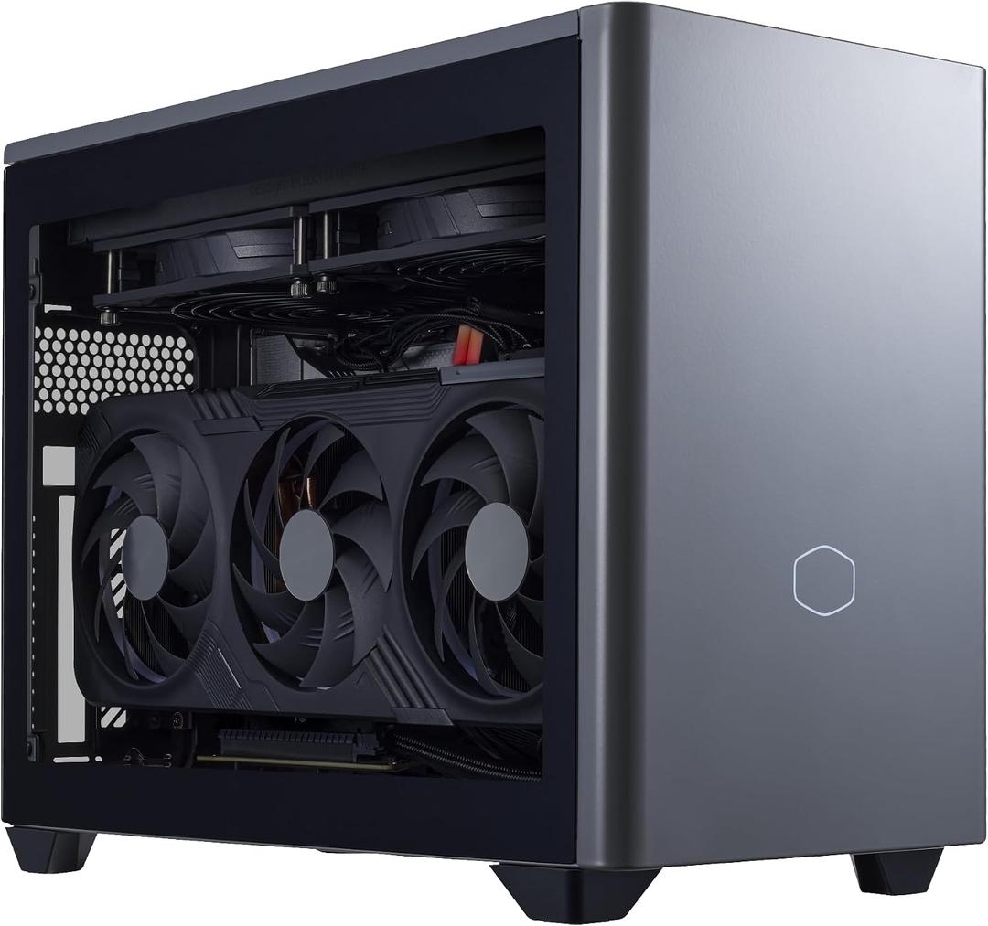 Cooler Master NR2 Pro Gaming PC – Intel Ultra 7 265KF, NVIDIA GeForce RTX 5080 16GB, 32GB DDR5 6000MHz, 2TB Gen4 M.2, Windows 11, V850 SFX Gold PSU, Compact Mini ITX Desktop PC