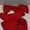 Extra Large Red Velvet Bows Christmas Tree Topper 20 x 71 Inch Big Bows with Long Streamers lazos para arbol de Navidad for Room Backdrop Wall Home Xmas Holiday Porch Decor, Deep Red