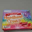 ArtCreativity Light Up Crowns for Kids, Set of 4, LED Headband Crowns for Girls and Boys, Princess Party Supplies, Princess Halloween Costume Accessories, Cute Light Up Birthday Party Favors