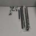 Black Curtain Rods for Windows 28 to 60 inch, Adjustable Curtain Rod Set with Brackets Easy Install, Decorative Slender 5/8 Diameter Drapery Rod, Heavy Duty Drape Pole for Living Room, Bedroom