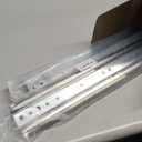 1 Pair 40 Inch 500 Lb Capacity Heavy Duty Drawer Slides with Screws,Side Mount Full Extension 3 Fold Ball Bearing Stainless Steel Hardware Drawer Rails,Industrial DIY