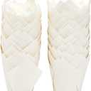 Juvale Tulip Cupcake Liners - 100-Count White 2.2x3.15 in Parchment Paper Baking Cups - Jumbo Tulip Cupcake Papers & Muffin Liners for Wedding, Birthday Party & Baby Shower