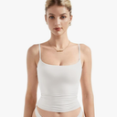 SUUKSESS Women Sexy Square Neck Tank Top Summer Y2K Going Out Basic Cami Shirt, Size XS