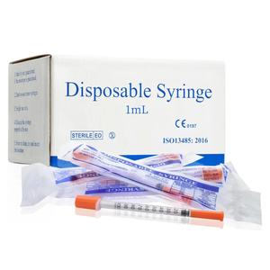U-100 1ml 31 Gauge 5/16" Syringe, Individually Packed 100 PACK