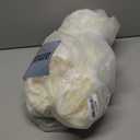 Extra Long No Hook Slub Textured Shower Curtain with Snap-in PEVA Liner Set - 71" x 98"(96"), Hotel Style with See Through Top Window, Cream Fabric Curtain & Waterproof Liner, Sand, W71xH96