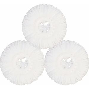 Mop Head for Hurricane Spin Mop Microfiber Mop Head Refills Round Mop Pads 3 Pack
