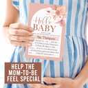 Hadley Designs Baby Shower Invitations For Girl -15 Baby Shower Invites for Girl with Diaper Raffle & Book Request Cards, Boho Babyshower Invitations with Envelopes, Hello Baby