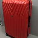 InUSA VASTY Luggage with Spinner Wheels | Durable Lightweight Hardside Suitcase, Travel Bag with Handle and Trolley, 28-Inch Large Checked Luggage | Red