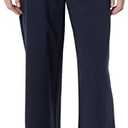  Women's Stretchy Dressy Cropped Wide Leg Pull-On Pants, XL