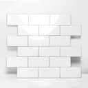 2026 New Upgrade Peel and Stick Backsplash Tile, Peel and Stick 11.34" X 11.57" Wall Tile for Kitchen, Bathroom, Fireplace, Laundry (Polished Marble White, 10 Packs)