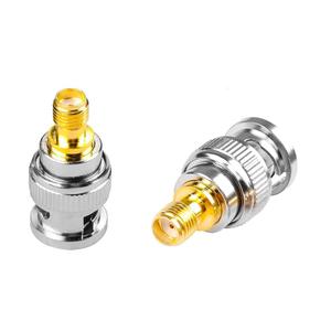 DHT Electronics 2pcs RF coaxial Coax Adapter SMA Female to BNC Male