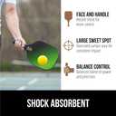 Gorilla Gear USAPA Approved Pickleball Starter Set, Fiberglass Paddles with Bag and Balls, Indoor Outdoor Court Use, Comfortable Racket Grip, Oversized Sweet Spot Pickle Ball Paddle for Men, Women (Green)
