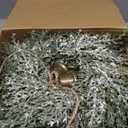 Civaner 6 Pcs Small Christmas Wreath Real Touch 10 Inch Christmas Kitchen Cabinet Wreaths with Bell Mini Wreaths Rustic Farmhouse Decoration for Xmas Front Door Window Home Table Pillar Decor