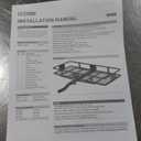 CURT 18153 60 x 24-Inch Basket Hitch Cargo Carrier, 500 lbs Capacity, Black Steel, 2-In Folding Shank