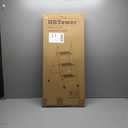 HBTower 3 Step Ladder, 3 Step Stool for Adults, 3 Step Ladder Folding Step Stool with Cushioned Handle Step Ladder with Wide Pedal Ergonomic Design,Black