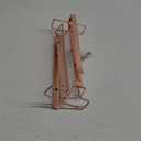 LINFIDITE 2 Pack Under Cabinet Glass Rack Rose Gold Glass Holder Stemware Rack Hanger Kitchen Hanging Storage Rack Organizer