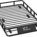 64 x 39 x 6 Inch Roof Rack Basket, Heavy Duty 300LB Car Roof Rack Universal Cargo Carrier Rooftop Cargo Basket Steel Luggage Holder for SUV, Truck & Pickup