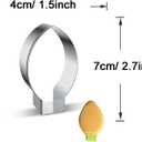 2 x Light Bulb Shape Cookie Cutter for Christmas