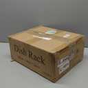 SNTD Dish Drying Rack - Large Dish Racks for Kitchen Counter, Expandable Dish Drainers with Cutlery Holder Stainless Steel Rustproof, Black