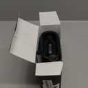 Sellemer Toilet Brush and Holder Set - Flexible Toilet Bowl Brush Head with Silicone Bristles, Compact Size for Storage and Organization, Ventilation Slots Base (1 Pack, Black)