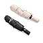 BAODINI Small UV Protection Travel Umbrella Compact for Rain and Sun UPF 50+ 41 inch Portable Umbrella for Women and Men
 Color: 2 Pack Dusty Pink & Black