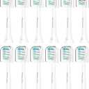 Densuuclin Toothbrush Replacement Heads for Philips Sonicare and More Clickon Handles 12 Pack White