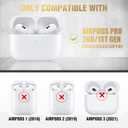 Valkit Armor Series Full-Body Shockproof Protective Case Cover for AirPods Pro 2nd/1st Generation Charging Case with Carabiner Keychain, LED Indicator, and Accessory Pouch