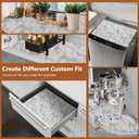 Drawer and Shelf Liner for Kitchen Cabinets, Non-Adhesive Strong Grip Thickened Cabinet Liners for Shelves, Non-Slip Mats Shelving Paper Protect Cupboard, Dresser, Pantry | Marble, 17.5" x 20FT