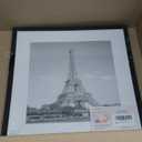 upsimples 16x16 Picture Frame, Display Pictures 12x12 with Mat or 16 x 16 Without, Wall Hanging Square Frames, Black, 1 Pack