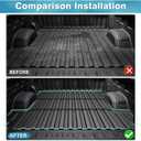 Mixsuper Truck Bed Mat for Chevrolet Chevy Silverado/GMC Sierra 2500HD 3500HD 2020-2026, Fit for 6.8 Ft Bed, All Weather Bed Liner TPE Durable Odorless Black