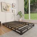 Twin Box Spring 4 Inch - Low Profile Box Spring Twin, Heavy Duty Mattress Foundation Metal Bed Base with Fabric Cover, Noise Free, Easy Assembly, Non-Slip, 2500lbs Max