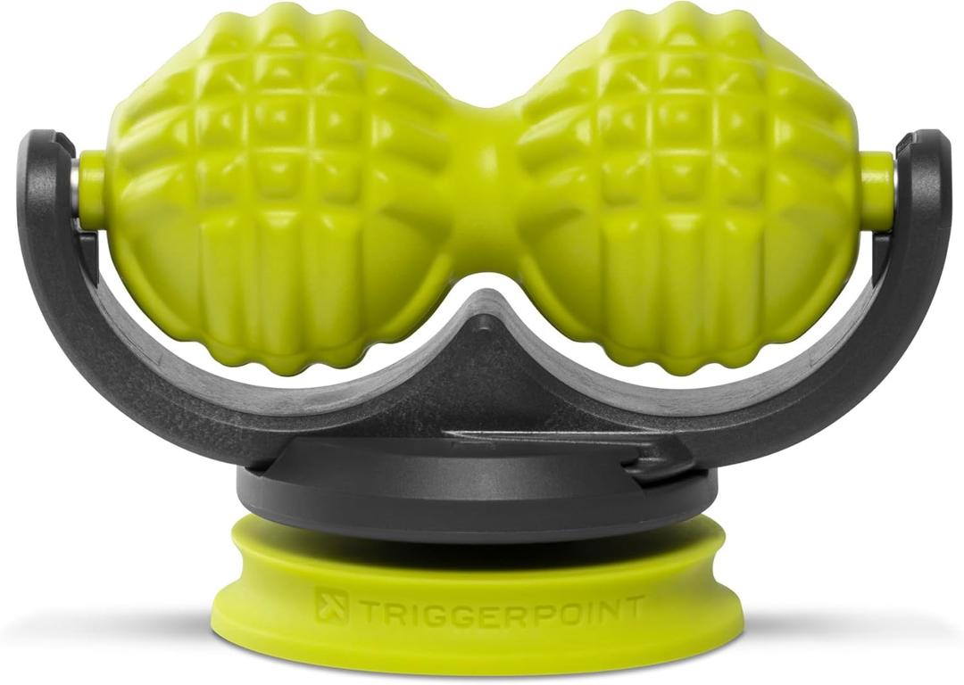 TRIGGERPOINT Mountable Massage Ball Pro Wall-Mounted Recovery Tool with Single & Peanut-Style Attachments, Multi-Density EVA Foam, Hands-Free Relief for Sore Muscles at Home, Gym, or Travel