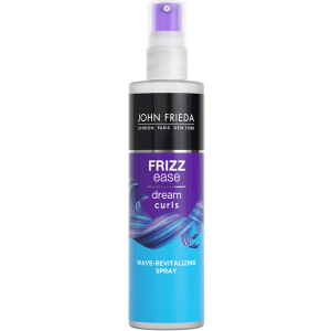 John Frieda Dream Curls Wave Revitalizing Spray, Light Moringa Oil Spray for Wavy Hair, Curly Girl Method Approved, Anti Frizz Curl Defining spray, 5 Oz
